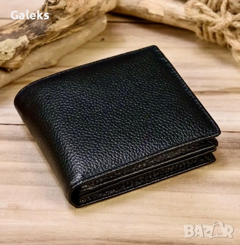 Мъжки висококачествен кожен портфейл с електронна защита /Естест. кожа!, снимка 2 - Портфейли, портмонета - 51164389