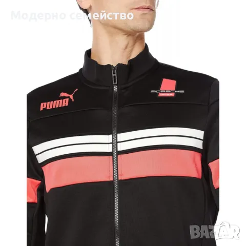 Мъжко спортно горнище PUMA Porsche Legacy SDS Track Jacket Black - M, снимка 3 - Спортни дрехи, екипи - 46997425