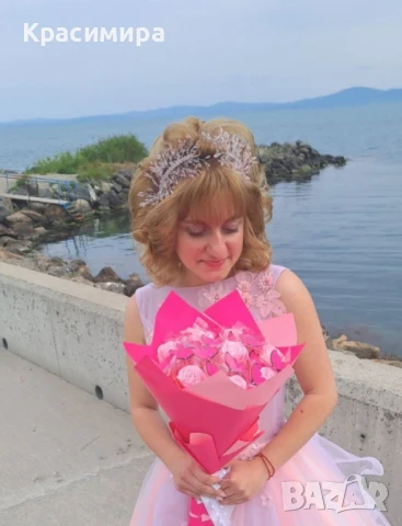 Розова бална рокля, снимка 8 - Рокли - 50507174