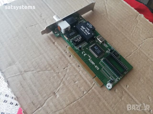 ACORP-970 PCI Network Adapter Card, снимка 4 - Мрежови адаптери - 45641662