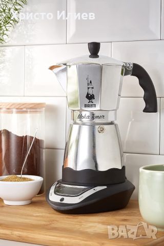 Електрическа кафеварка Bialetti Moka Timer за 6 чаши кафе, снимка 2 - Кафемашини - 45526838