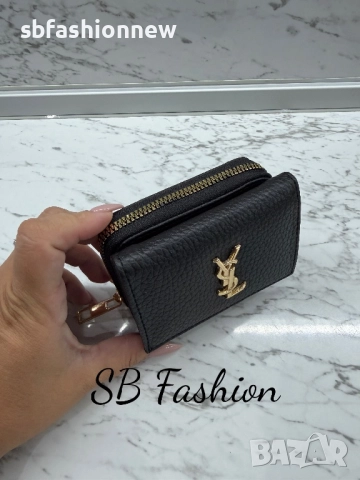 Ysl малко черно портмоне, снимка 2 - Портфейли, портмонета - 52702692