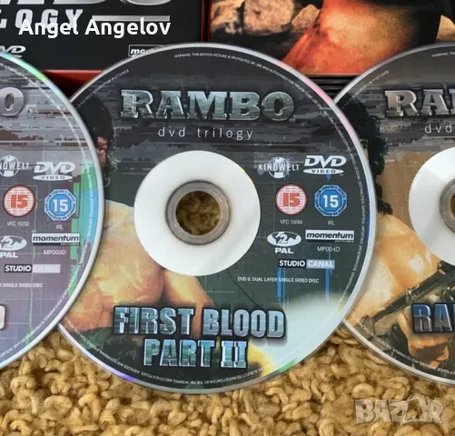 Rambo Trilogy DVD Sylvester Stallone First Blood, 2 & 3 box set, снимка 4 - DVD филми - 46950062