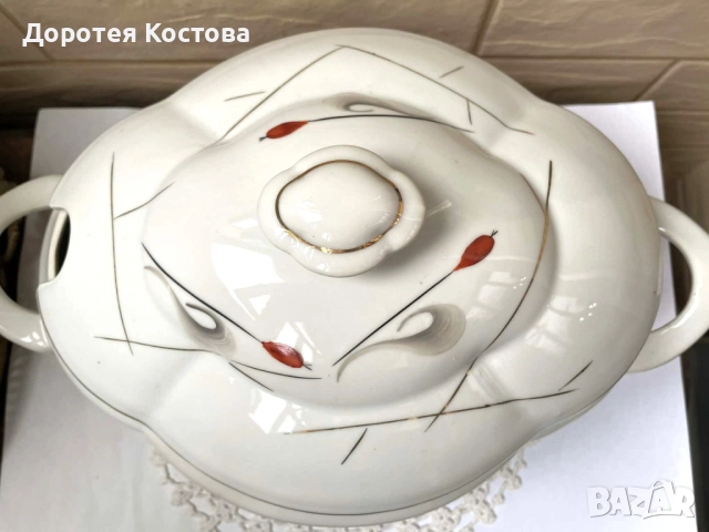 Красив голям и стар български супник на Изида , снимка 11 - Антикварни и старинни предмети - 52694562