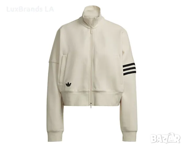 adidas Суитшърт Adicolor Neuclassics Track Top IB7316 Бежов Loose Fit, снимка 1 - Суичъри - 49422241