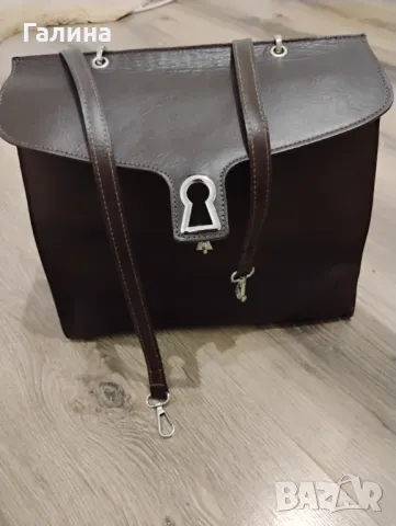 Чанта от естествена кожа, снимка 8 - Чанти - 50380963