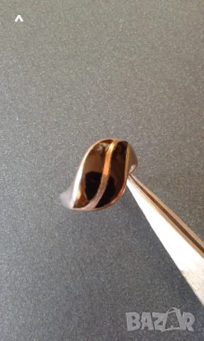 Сребърен пръстен с оникс, снимка 3 - Пръстени - 52351742