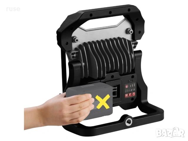 НОВ! Акумулаторен LED прожектор 75W 10000lm Parkside Performance работа с батерия и захранване, снимка 8 - Други инструменти - 53858356