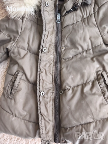 Детско яке с пух на Zara за деца на 12-18 м., снимка 2 - Бебешки якета и елеци - 52591373