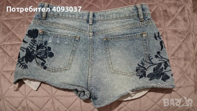 Дамски дънкови къси панталони , снимка 2 - Къси панталони и бермуди - 51100660