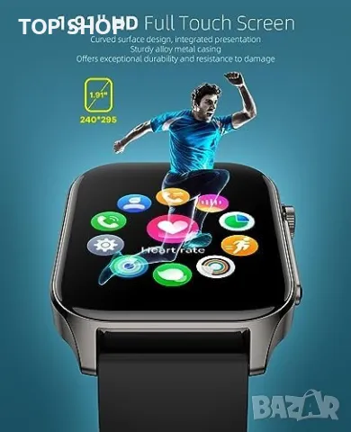 SOUYIE Смарт Часовник - Здраве, Спорт, Bluetooth Обаждания, снимка 5 - Смарт гривни - 49657576