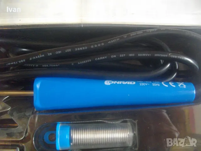 15W НОВ ЕЛ. ПОЯЛНИК ЗА МИКРОЕЛЕКТРОНИКА CONRAD ПЪЛЕН КОМПЛЕКТ С ПОМПА ЗА ИЗТЕГЛЯНЕ КАЛАЙ , снимка 7 - Поялници и запояване - 49765284