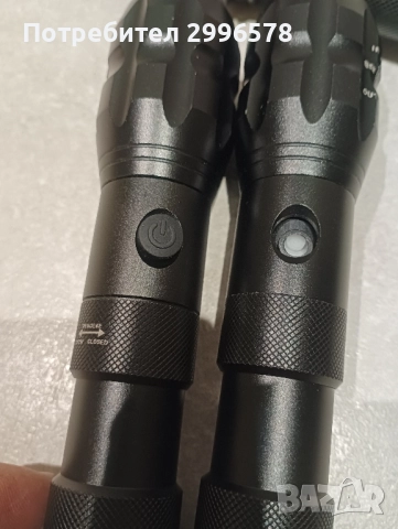 3 бр лед фенери фенер зареждащи 🔋 ПОВРЕДЕНИ, снимка 4 - Лед осветление - 52460194