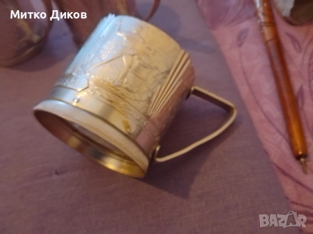 уралские сказьi подстакани редки мелхиор Винтидж СССР 6 броя отлични, снимка 6 - Антикварни и старинни предмети - 54137453