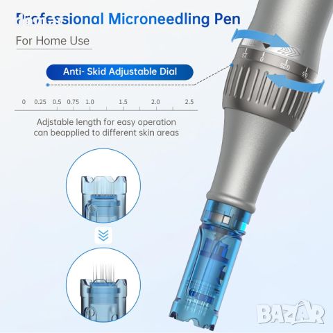 Dr.Pen M8S Професионална безжична микроигла писалка 22 резервни касети, снимка 3 - Други - 46447181