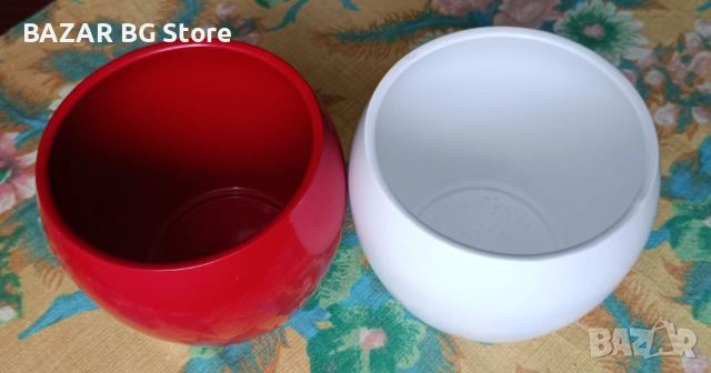 Комплект керамични саксии за цветя. Нови., снимка 4 - Саксии и кашпи - 53940604