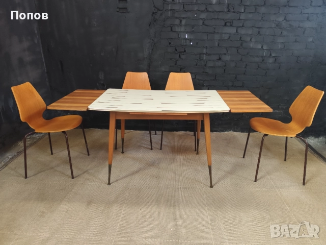 Френска винтидж маса стил ардеко, снимка 2 - Маси - 52268087