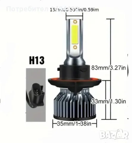 H8, H9, H11 Led автомобилни крушки, снимка 7 - Аксесоари и консумативи - 48688369