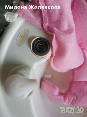 Ваничката за бебе със стойка и термометър. , снимка 3 - За банята - 46042243
