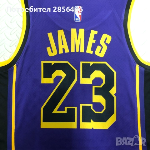 Мъжки потник Nike LA Lakers Lebron James размер XL, снимка 4 - Тениски - 52015100