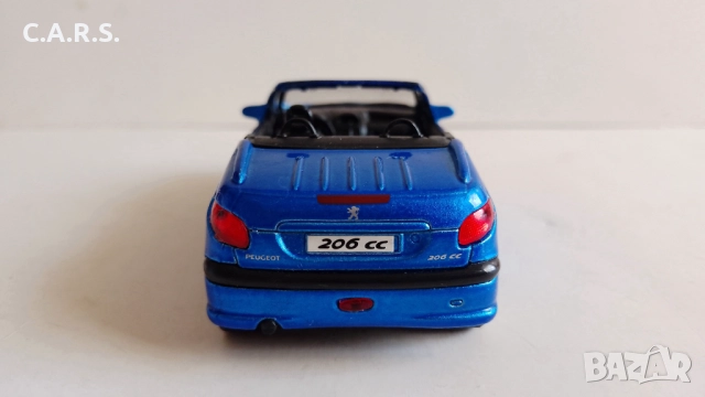 Peugeot 206 CC Cabrio Welly - Мащаб 1:34-39, снимка 4 - Колекции - 52904452