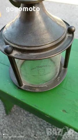 Стара лампа,аплик, фенер, медна, бронзова, SCHOTT-SUPRAX Original - Made in Germany , снимка 9 - Антикварни и старинни предмети - 50413888