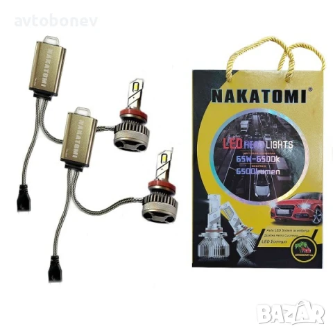 LED системи NAKATOMI M5 - H1,H4,H7,H11,HB3/HB4/HIR2 - 12-24V/65W-Canbus, снимка 11 - Аксесоари и консумативи - 51177507