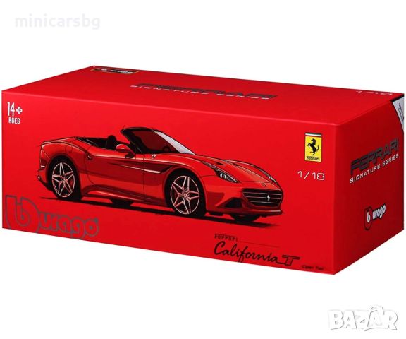 1:18 Метални колички: Ferrari California T - Bburago, снимка 7 - Колекции - 45204280