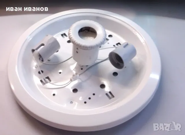 плафон за 2 лампи, снимка 2 - Лампи за таван - 42763008