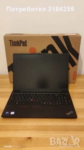 Lenovo ThinkPad E16 G4, 16'inch, ICU7, 16GB RAM 1TB SSD, черен