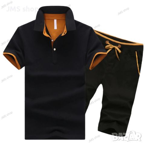 Мъжки летен комплект от две части, къси панталони и риза, 9цвята , снимка 3 - Други - 45266422