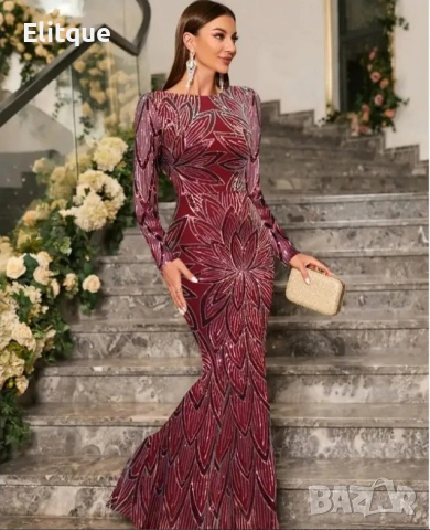 дълга рокля , снимка 3 - Рокли - 52942002