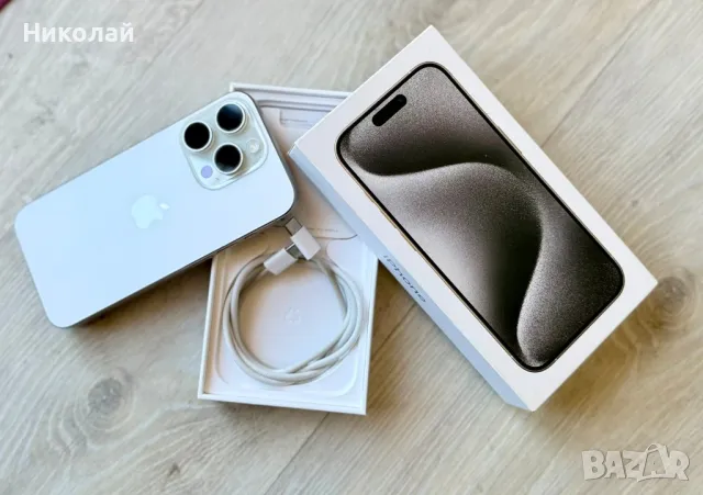 Продавам iPhone 15 pro 256gb. ., снимка 1 - Apple iPhone - 48091500