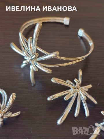 Сребърен комплект, снимка 5 - Бижутерийни комплекти - 52490307