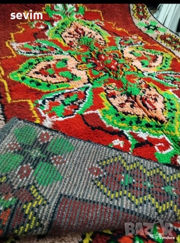 Вълнен китеник с размери 180 на 200 см, снимка 4 - Декорация за дома - 53790615