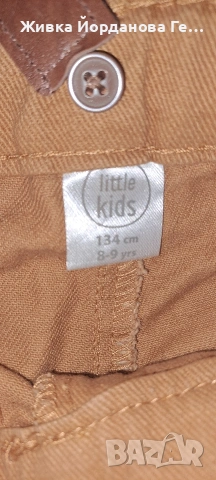 дънки кафяв цвят 8-9 год. 134см., снимка 3 - Детски панталони и дънки - 53143632