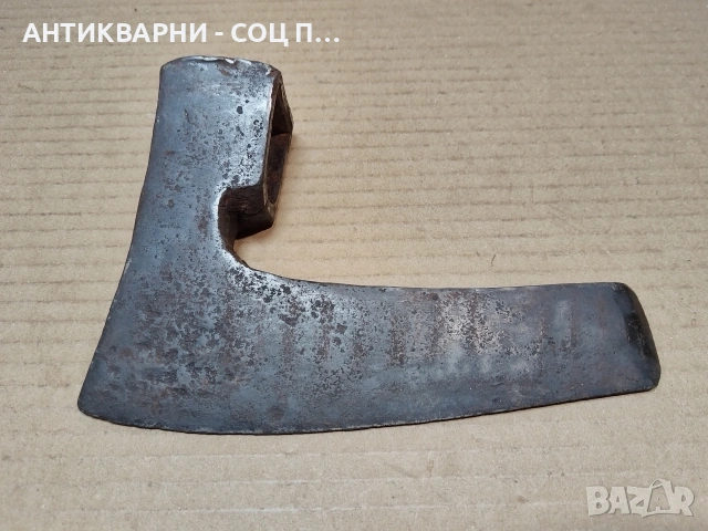 Стара Кована Брадва Кривица / 0,9 кг. / ИМА ПУКНАТИНА. / НОМЕР 1768., снимка 5 - Антикварни и старинни предмети - 53991504