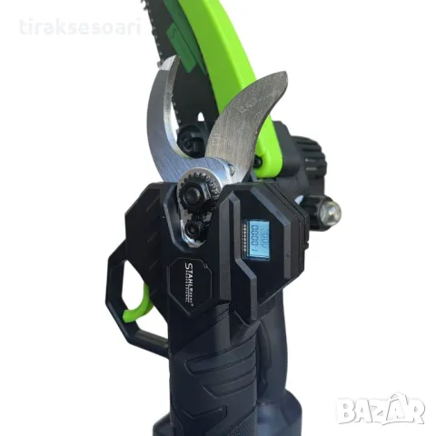 Немска 3в1 Акумулаторна Лозарска Ножица и Трион с Омасляване и телескопичен прът  36V 8AH STAHLMAYER, снимка 8 - Други инструменти - 49976186