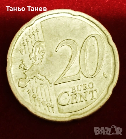 20Евро цента Австрия -2008г, снимка 2 - Нумизматика и бонистика - 54162078