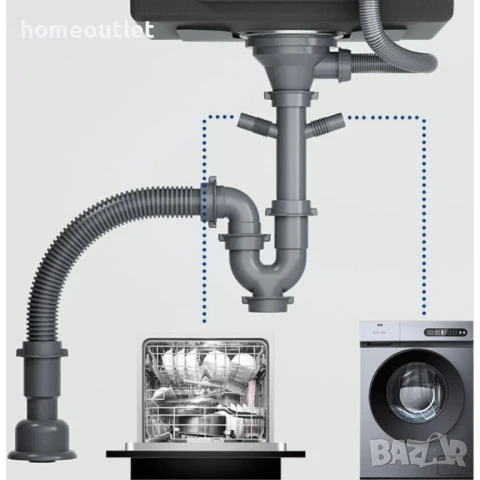 ПРОМОЦИЯ Кухненска мивка от неръждаема стомана с нано покритие 913258-06-CHG0617, снимка 3 - Мивки - 50983107