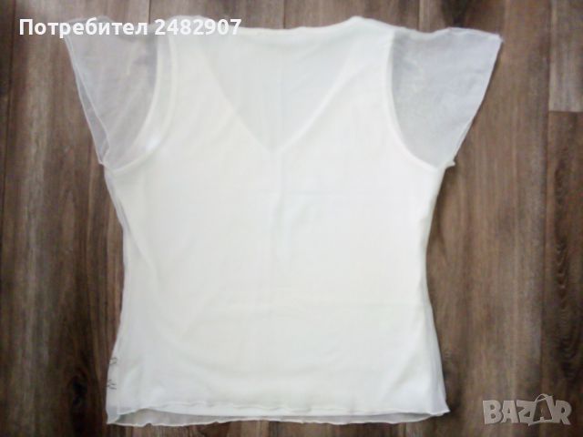 Дамска блуза - тюл, снимка 4 - Тениски - 45899386