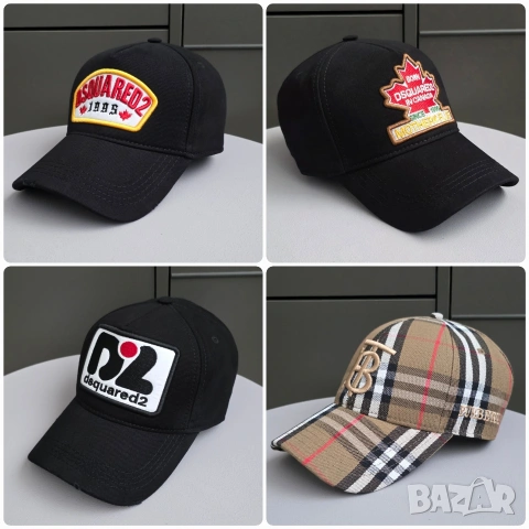 Шапка с козирка Dsquared,Gucci,Hugo,Moncler,Burberry унисекс, снимка 3 - Шапки - 53396851