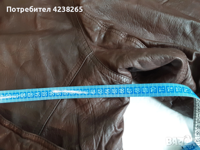 Яке "Marcos", естествена кожа, кафяво Made in Italy, снимка 6 - Якета - 52913263