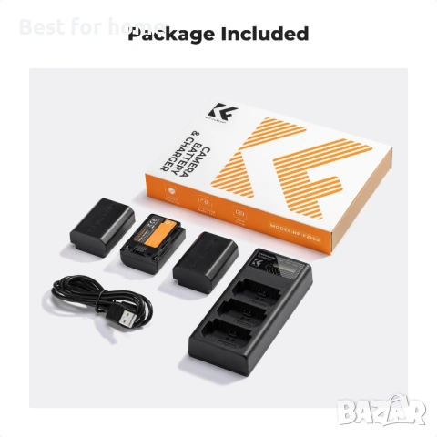 K&F CONCEPT Комплект от 3 батерии NP-FZ100 , снимка 7 - Друга електроника - 53902164