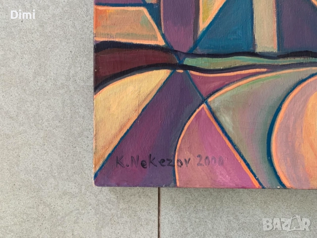 КРЪСТЬО НЕКЕЗОВ масло/платно, снимка 6 - Картини - 52827328