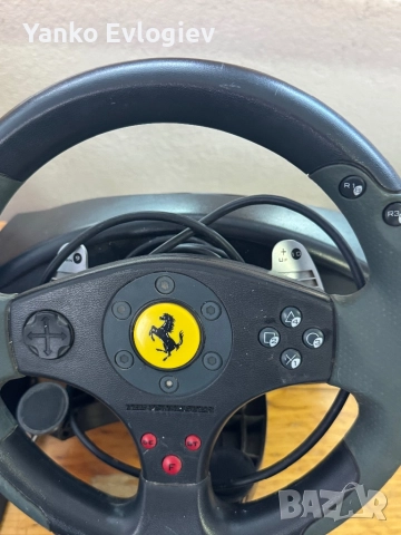 Волан Thrustmaster Ferari GT 3-in -1 Racing Wheel V.2, снимка 2 - Геймърски - 52965116
