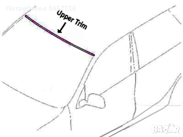 Ново Оригинално Уплътнение за предно Стъкло BMW E60 E61, снимка 4 - Части - 54297805