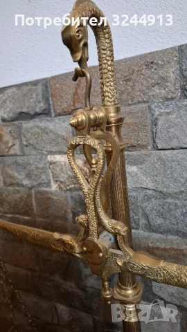 Масивна месингова везна , снимка 9 - Антикварни и старинни предмети - 51409916