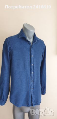 POLO Ralph Lauren Indigo Cotton Mens Size S ОРИГИНАЛ!  Мъжка Риза!, снимка 4 - Ризи - 45671308