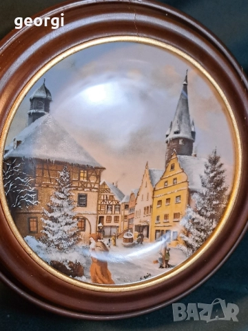 немска декоративна порцеланова чиния Kaiser 27/2 , снимка 2 - Декорация за дома - 51558151